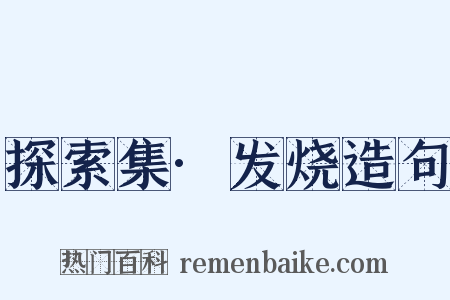 探索集·发烧造句是什么意思的图片